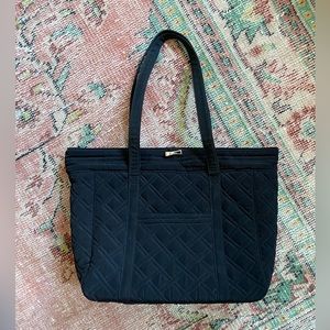 Vera Bradley Black Work Tote with Laptop Sleeve | Brand New!